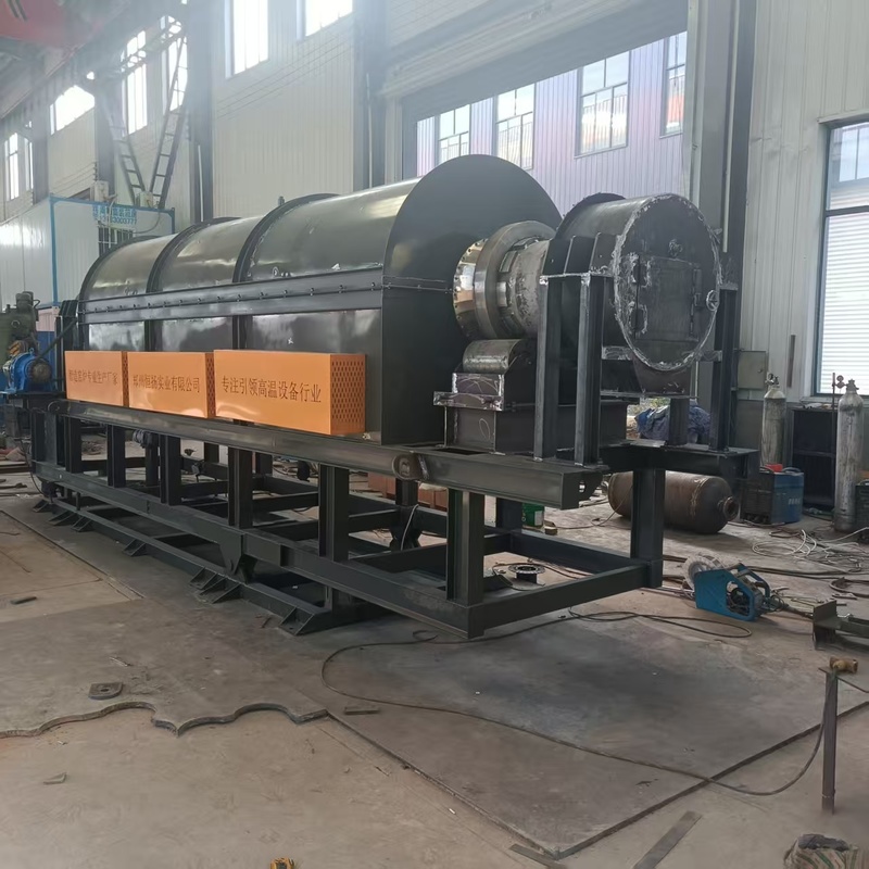 Вращающаяся печь непрямого электрического нагрева для высокотемпературной (1050°C) термической обработки с настраиваемой производительностью